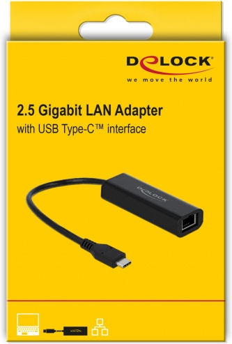DeLock 66298 Αντάπτορας Δικτύου USB-C με Ενσύρματη Σύνδεση Ethernet