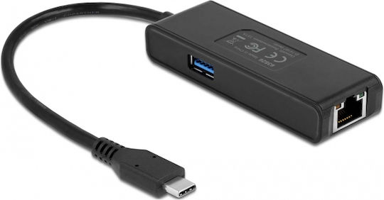 DeLock 63826 Αντάπτορας Δικτύου USB-C με Ενσύρματη Σύνδεση Ethernet