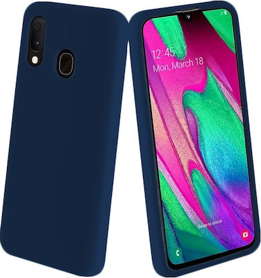 Silicone Back Cover Navy Blue (Galaxy A40)