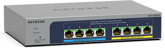 NetGear MS108EUP Неуправляем L2 PoE+ Switch с 8 Портове Ethernet