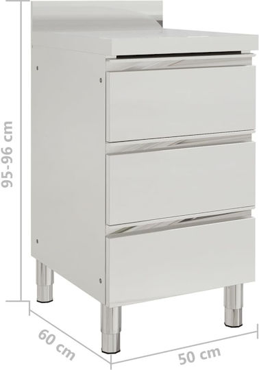 vidaXL Ερμάριο με Συρτάρια 50x60x95cm
