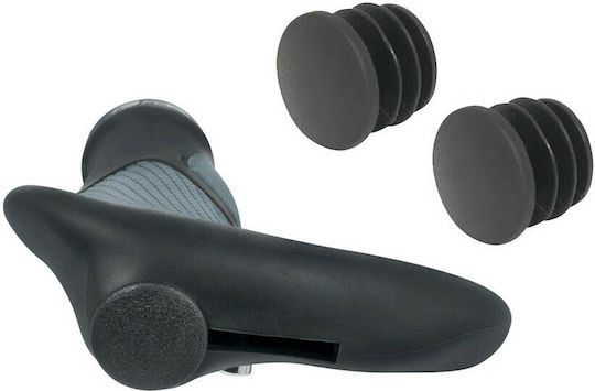 Force F-Gel 38216 Anatomic Bicycle Handlebar Grips σε Black Χρώμα