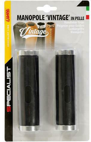Lampa L9281.2 Bicycle Handlebar Grips in Black Colour 127mm Leather