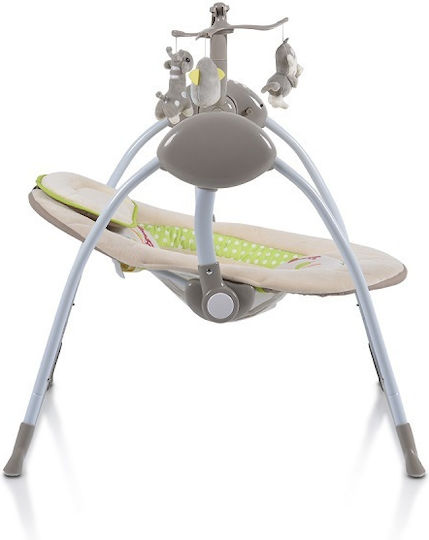 Cangaroo Electric Baby Relax Swing Swing Plus with Music Cappuccino for Child up to 9kg