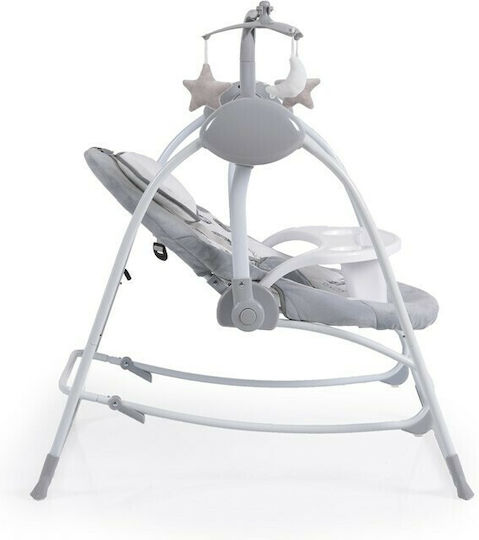 Cangaroo Electric Relax pentru Bebeluși Leagăn Rhea cu Muzică Gri pentru Copil până la 9kg