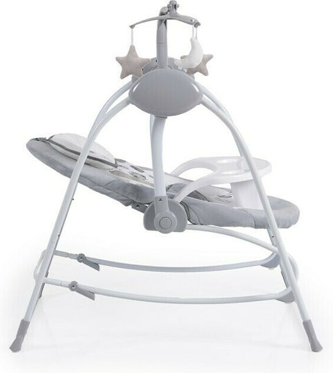 Cangaroo Electric Relax pentru Bebeluși Leagăn Rhea cu Muzică Gri pentru Copil până la 9kg