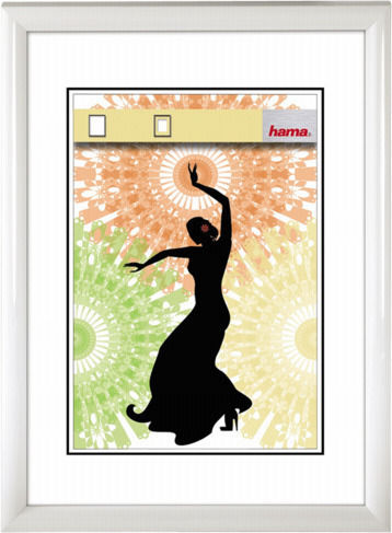 HAMA Madrid White Plastic Wall Photo Frame With White Frame