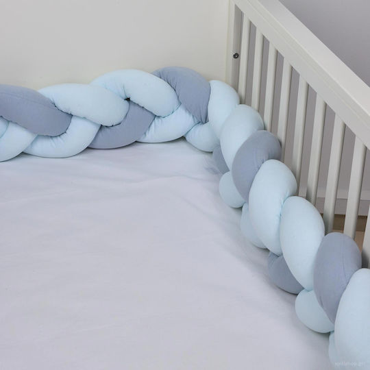 Baby Oliver Design Crib Bumpers Braided Inside Multicolour 18x200cm