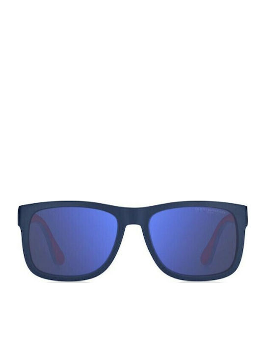 Tommy Hilfiger Men's Sunglasses with Navy Blue Plastic Frame and Blue Polarized Lens TH1556/S FLL/ZS