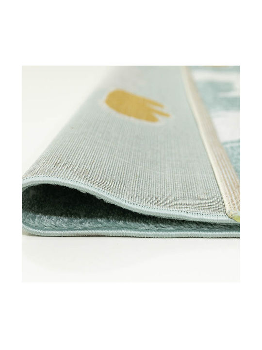 Ezzo B800AX6 Kinder Teppich Hellblau 160x230cm Dicke 11mm