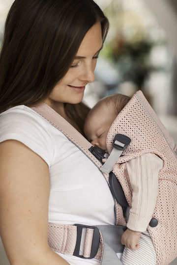 BabyBjorn Classic Carrier Mini 3D Mesh Pearly Pink with Maximum Weight 11kg