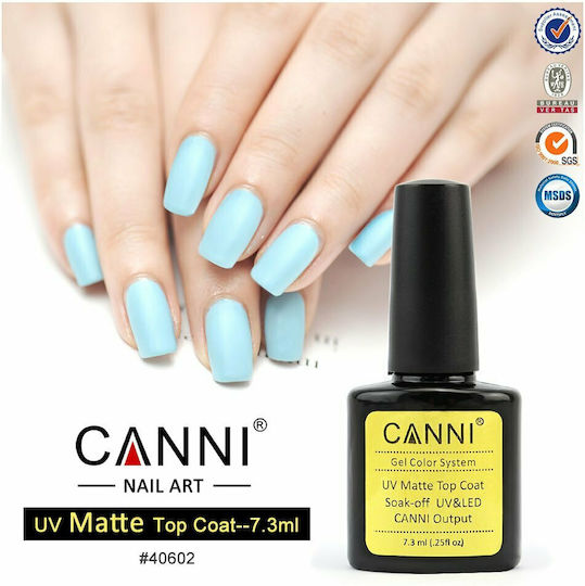 Canni Top Coat για Ημιμόνιμα Βερνίκια Matte 7.3ml