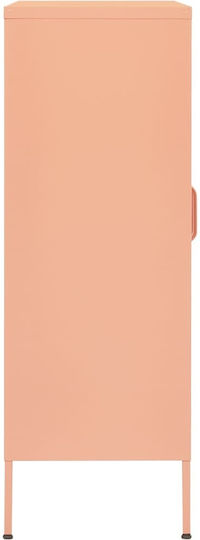 Метален Офисен Шкаф Розов 80x35x101.5см