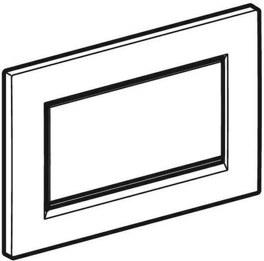 Geberit Sigma 30 Flush Plate for Single Flush Toilet Inox Brushed Chrome
