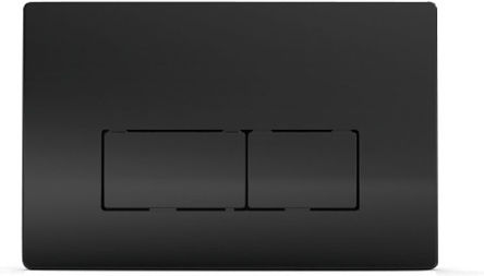 Wisa Easy-Touch Flush Plate Dual Flush Matte Black