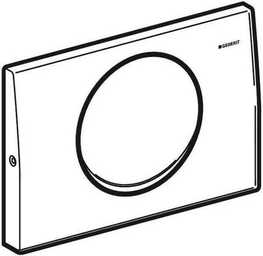 Geberit Delta 15 Flush Plate for Single Flush Toilet Inox