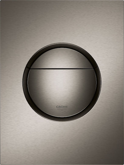 Grohe Nova Cosmopolitan S Πλακέτα για Καζανάκια Διπλής Λειτουργίας Brushed Hard Graphite Hard Graphite