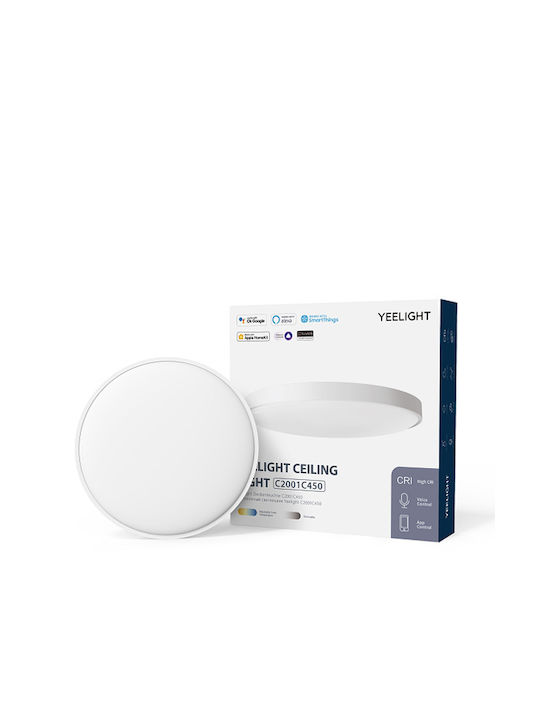 Yeelight Στρογγυλό Εξωτερικό LED Panel 50W με Ρυθμιζόμενο Λευκό Φως 45.5εκ.