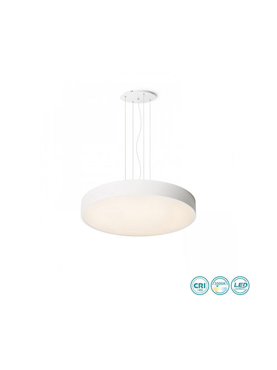 Rendl Light Studio Mezzo 80 Στρογγυλό Εξωτερικό LED Panel 100W με Θερμό Λευκό Φως 3000K