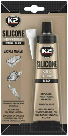K2 Sealant Silicone High Temperature Black 85gr