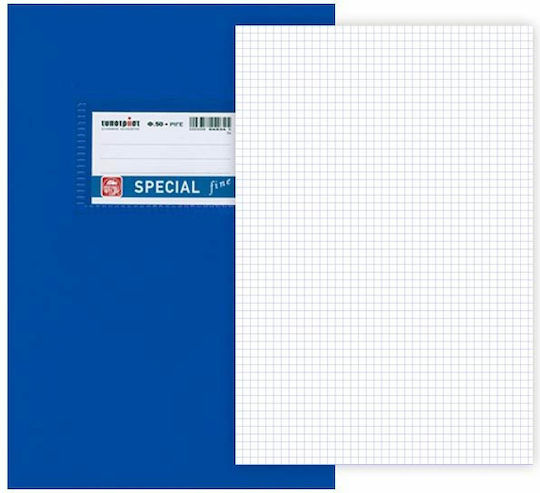 Typotrust Heft Mathe (Quadratische Box) B5 50 Blätter Special Fine Blau 1Stück