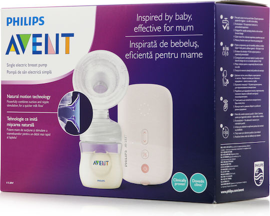 Philips Avent Ηλεκτρικό Μονό Θήλαστρο Ρεύματος Χωρίς BPA Ροζ 125ml