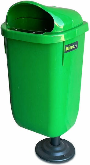 Green City International Plastic Waste Bin 50lt Green