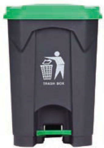 Delta Cleaning Plastic Waste Bin 68lt with Pedal Gray