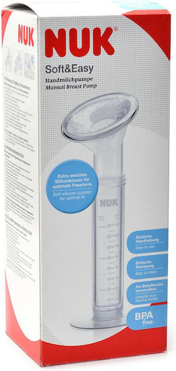 Nuk Soft & Easy Χειροκίνητο Μονό Θήλαστρο Διάφανο