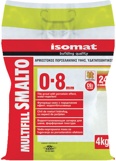 Isomat Multifill Smalto 1-8 Пълнител за фуги на плочки Смолист / за Вода Порцелан 05 Светло сиво 4кг