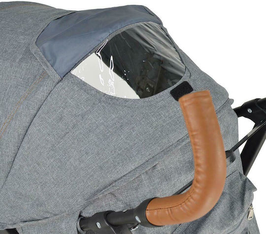 Bebe Stars Adam Umbrella Stroller Suitable for Newborn Gray 6.7kg