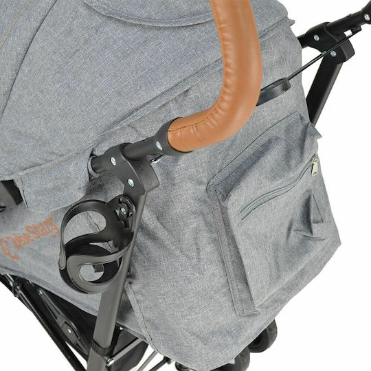 Bebe Stars Adam Umbrella Stroller Suitable for Newborn Gray 6.7kg