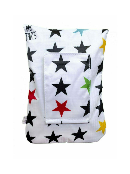 My Bag's Θήκη για Μωρομάντηλα "Stars" Λευκή 16.5x23cm