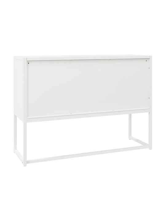 Metallic Buffet Λευκό L105xW35xH75cm