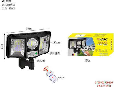 Solar LED Floodlight 5W Cold White with Motion Sensor