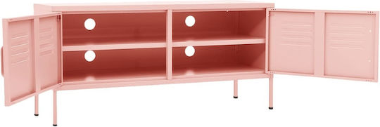 Metal Pink TV Stand L105xD35xH50cm 336229