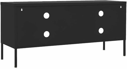 Mobilier Stand TV Metalic Negru L105xA35xÎ50cm