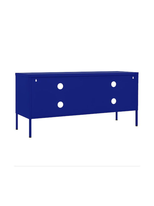 TV-Ständer Mit Metall Nautisch Blau M105xP35xH50cm