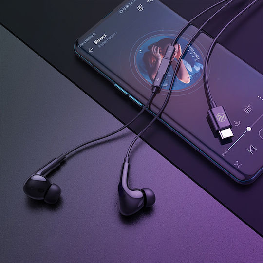 Tellur Attune In-ear Handsfree με Βύσμα USB-C Μαύρο
