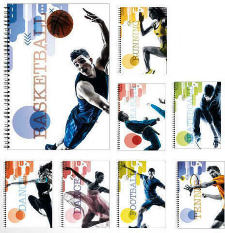 Neohart Spiral Notebook Ruled A4 60 Sheets 2 Subjects Pulse Multicolour 1pcs