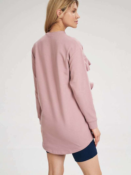 Figl Damen Longshirt Langarm Dark Pink