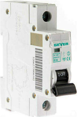 Geyer 1-Pole Automatic Circuit Breaker 32A 6kA Καμπύλης B EA132B