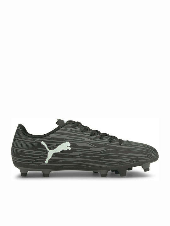 PUMA Rapido III Football Shoes with Cleats Black / White / Castlerock