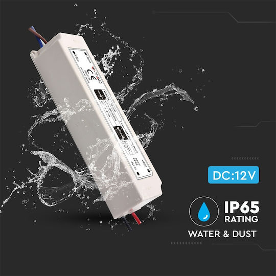V-TAC Dimmbares LED-Netzteil Wasserdicht IP67 Leistung 100W mit Ausgangsspannung 12V