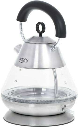 Adler Fierbător 1.5lt 2200W Argintiu