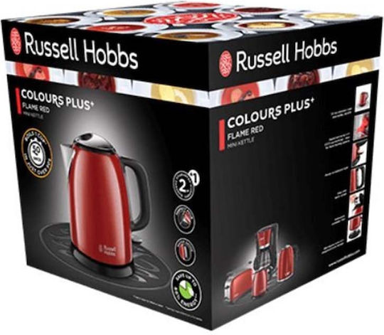 Russell Hobbs Plus Βραστήρας 1lt 2400W Κόκκινος