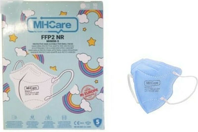 MHCare MHMSK-S Disposable Protective Mask FFP2 5ply Kids Light Blue 10pcs