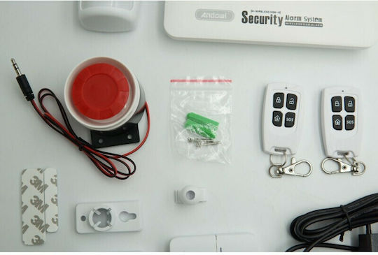 Andowl Q-B10C Wireless Alarm System with Motion Detector , Door Sensor , 2 Remotes and Hub