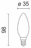 Spot Light Vintage Vintage Light Bulb 40W for E14 Socket