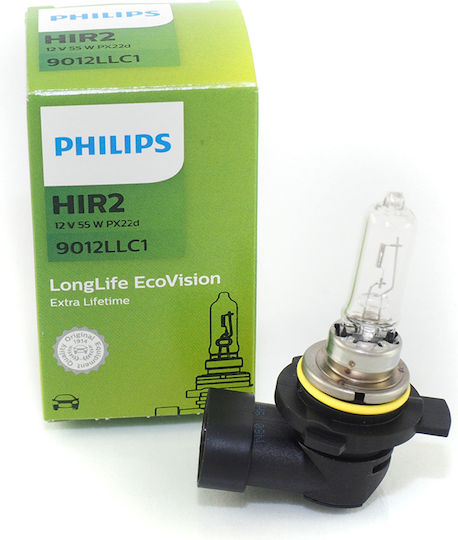 Philips Lamps Car LongLife EcoVision HIR2-9012 Halogen 12V 55W 1pcs